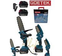 Kit 2 In 1 Motoseghe 8" Oliatore + 4" Doppia Batteria 72V Con Valigetta