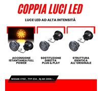 KIT 2 INDICATORI DI DIREZIONE A LED NISSAN 370Z TYP Z34 BJ AB 2008>