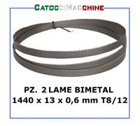KIT 2 LAME A NASTRO PER METALLI BIMETAL MM 1440 PER SEGATRICI CATOCCIMACCHINE
