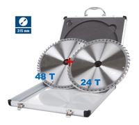 KIT 2 LAME SCHEPPACH Ø315 X TRONCATRICI BANCO SEGA CIRCOLARE LEGNO ALLUMINIO