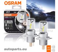 Kit 2 Lampade H4 H19 Osram Lampade LED di Ricambio Compatibili Alta Efficienza