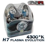 KIT 2 LAMPADE H7 12V 55W HELMER PLASMA ICE +80% LUCE effetto xenon 4300°k