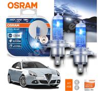 Kit 2 Lampade H7 Osram Lampade Alogene Cool Blue Boost per Alfa Romeo Giulietta