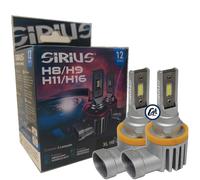 KIT 2 LAMPADE LED H8/H9/H11/H16 SIRIUS - XL H8 CSP - CHIP SEOUL AUTO/MOTO 6000K