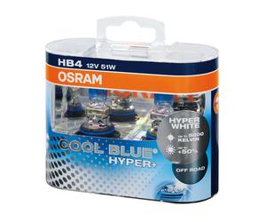 Kit 2 lampadine alogene 12V HB4 51W - 5000K Osram Cool Blue Hyper+