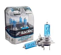 Kit 2 lampadine alogene H7 55W ghiaccio 3800K Crystal White Simoni Racing