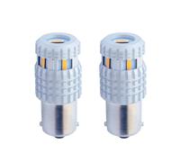 Kit 2 Lampadine Ba15s 6 led arancio CSP1860 Canbus No Polarity Simoni Racing
