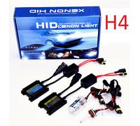 KIT 2 LAMPADINE HID XENON H4-1 FARI XENO PER AUTO MOTO LUCE BIANCA 6000K 35W 12V
