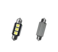 Kit 2 Lampadine led Siluro Warning Led 3 Microled Bianco 39mm Simoni Racing