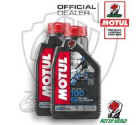 KIT 2 LITRI OLIO MISCELA MOTUL 100 2T MINERALE MOTOMIX SPECIFICHE JASO FB