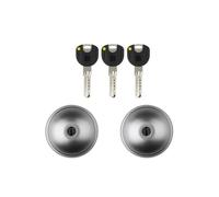 KIT 2 LUCCHETTI DI SICUREZZA 3 CHIAVI ANTIFURTO MERONI UFO3 COMFORT GRIGIO ZAMA
