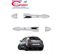 Kit 2 Maniglie Cromate Apri Porta Esterne per Alfa Romeo Mito dal 2008