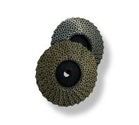 Kit 2 Mini Dischi Diamantati a Lamelle 50 mm M14 - grana 60 + 120 - levigatura e finitura piastrelle, ceramica, pietra - per smerigliatrice - Outillage Carreleur 2.0