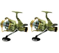 Kit 2 Mulinelli da Carpfishing Mimetici Carpa Bait Runner Pesca Carpa Filo EH