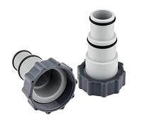 Kit 2 pezzi Adattatore di Ricambio per Tubo flessibile da Piscina Intex, per Pompe con filettatura interna, Collari Filettati