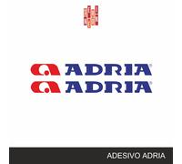 Kit 2 Pezzi Adesivi LOGO ADRIA 80x7,5 cm