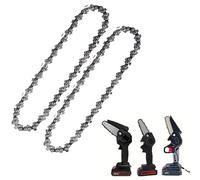 kit 2 Pezzi Catene Catena di Ricambio seghetto 8 Pollici per Mini Motosega Elettrosega a Batteria 8" Sega Elettrica Ricambio Elettro Sega