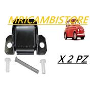 KIT 2 PEZZI CERNIERA PORTA DX = SX CON PERNO E BOCCOLE FIAT 500 F - L - R