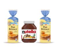 Kit 2 Pezzi Di Mulino Bianco Pan Briosce Da 400 Grammi E Nutella Da 950 Grammi