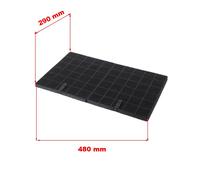 Kit 2 Pezzi | Filtro Ai Carboni Attivi Cieling 480x290mm Cappa Elica Cloud Five