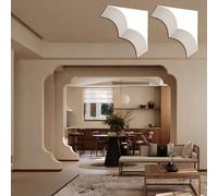 Kit 2 Pezzi per Arco Porta Classico, Modanatura Arco Porta in Schiuma, Profili Angolari per Porte per Decorazioni D'interni(Thick 20cm(7.9"),30x30cm(11.8x11.8"))