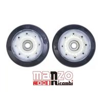 KIT 2 PEZZI RULLO RUOTE PULEGGIA TAMBURO ASCIUGATRICE LG AGM75510754 ORIGINALE