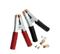 Kit 2 Pinze Batteria Auto 600A in Acciaio Inox - Morsetti Coccodrillo per Cavi 12V/24V - Clip di Avviamento Universali per Auto, Moto, Camion, Barca - Presa Forte e Sicura