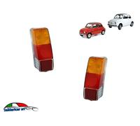 KIT 2 PLASTICHE LENTE FANALE POSTERIORE DX/SX ADATTE PER FIAT 500 F/L/R DAL 1965