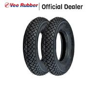 KIT 2 PNEUMATICI GOMME VEE RUBBER STILE VINTAGE RUOTA 3.50-10 50J VESPA PX TUTTE