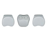 Kit 2 Poggiatesta e 1 Portabicchieri Gonfiabili per Vasca Idromassaggio Grigio Chiaro