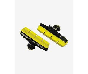 Kit 2 Portapattini SwissStop Flash Pro giallo carbonio