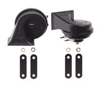 KIT 2 PZ DOPPIO TONO CLACSON CORNO DI SEGNALAZIONE UNIVERSALE AUTO CAMION MOTO