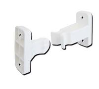 KIT 2 PZ. FER09 Fermaporta esterno bianco ricambio camper caravan camion gavone