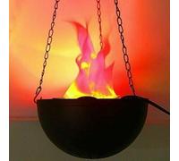 KIT 2 PZ LAMPADA EFFETTO FIAMMA FUOCO VENTILATA DECORARE CASA NEGOZIO GIARDINO [EEK: Conforme]