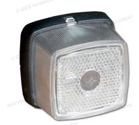 Kit 2 pz Luci Side marker Luce ingombro Laterale Bianco Ricambio Camper Caravan