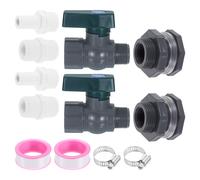 Kit 2 rubinetti barile pioggia 3/4" GHT con adattatore plastica