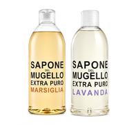 Kit 2 Saponi Liquidi Mani e Corpo, Marsiglia + Lavanda, Detergente Delicato per Uso Quotidiano, Set Profumato per Tutta la Famiglia - 2 Flacone da 1L