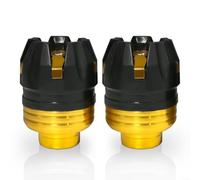 Kit 2 Slider per forcella per moto Protezione per telaio Kit | Funzione buffer caduta, protegge carenature motore, evita per telaio, sicurezza guida alta velocità(Gold)