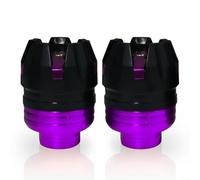 Kit 2 Slider per forcella per moto Protezione per telaio Kit | Funzione buffer caduta, protegge carenature motore, evita per telaio, sicurezza guida alta velocità(Purple)