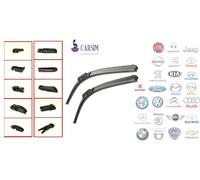 KIT 2 SPAZZOLE TERGI FLAT GOMMA MULTI ATTACCO 600 + 400 LANCIA ALFA ROMEO FIAT