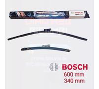 KIT 2 SPAZZOLE TERGICRISTALLO ANTERIORI BOSCH AEROTWIN PER FIAT 500 312 DAL 2007