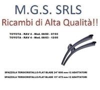 KIT 2 SPAZZOLE TERGICRISTALLO ANTERIORI FLAT PER TOYOTA - RAV 4
