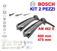 KIT 2 SPAZZOLE TERGICRISTALLO GOMMA BOSCH 3397007462 AEROTWIN 60 47,5CM AM462S