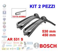 KIT 2 SPAZZOLE TERGICRISTALLO BOSCH ANTERIORI SUZUKI SWIFT III 1.3 68KW 92CV