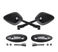Kit 2 Specchi Specchietti retrovisore Destro + Sinistro El Capitan + kit montaggio per T Max 500 2001-2002-2003-2004-2005-2006-2007