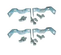 Kit 2 Staffe Bifacciali con Viti per Pali Ø60 mm