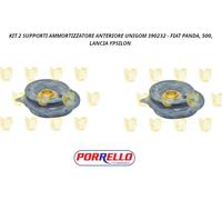 KIT 2 SUPPORTI AMMORTIZZATORE ANTERIORE UNIGOM 390232 - FIAT PANDA, 500, LANCIA