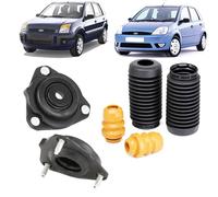 KIT 2 SUPPORTI E TAMPONI AMMORTIZZATORE FORD FIESTA V FUSION 1.3 1.4 TDCI 16V