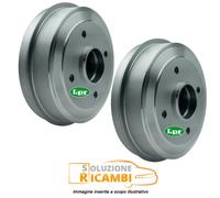 Kit 2 Tamburi Freni Posteriori Lpr Opel Movano Renault Master