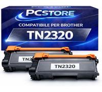 KIT 2 Toner Compatibile Brother TN2320 TN2310 HL L2300 DCP L2500 MFC-L2700DN DW